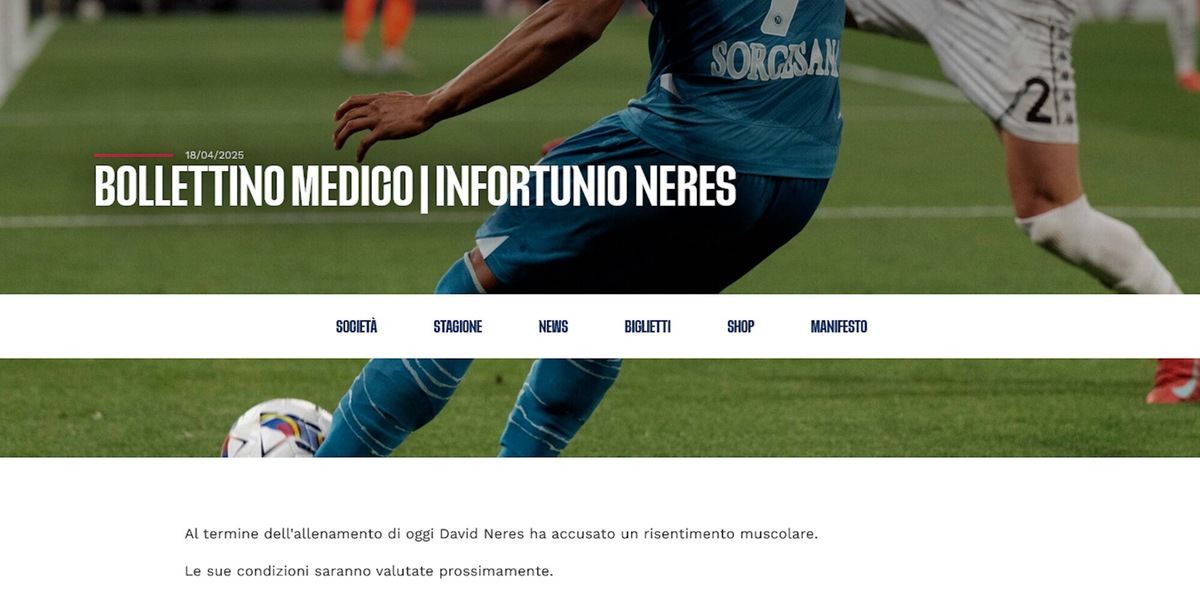 Napoli, tegola alla vigilia di Monza: si ferma Neres
