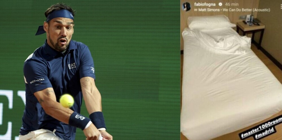 Fognini e il duro attacco social: posta la foto di un letto e...
