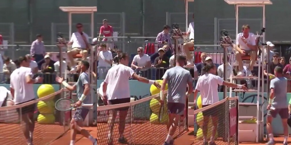 Il brutto gesto di Bellucci: toglie la mano e non saluta Dzumhur