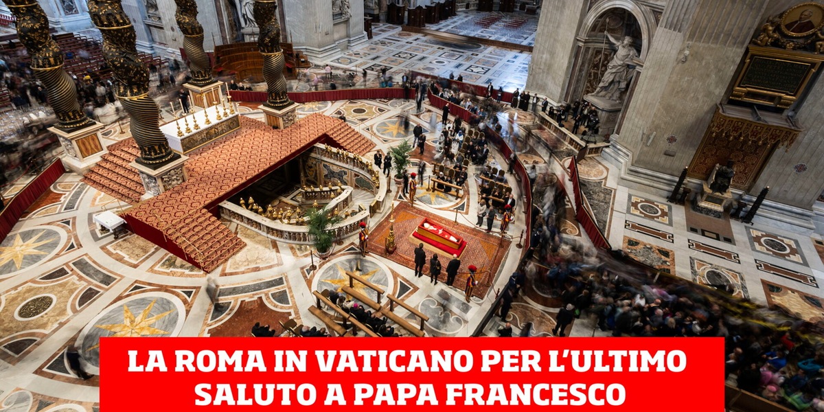 La Roma in Vaticano per l'ultimo saluto a Papa Francesco