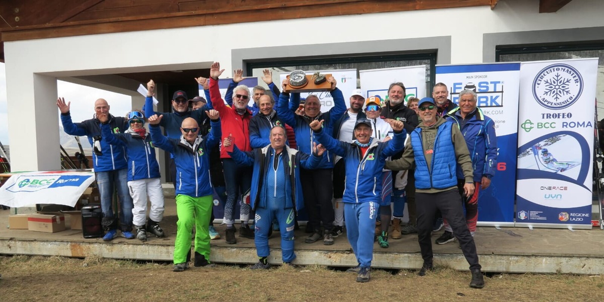 Il Lazio terzo nella Coppa Italia Master di sci alpino. Secondo posto dello SC CZERO6