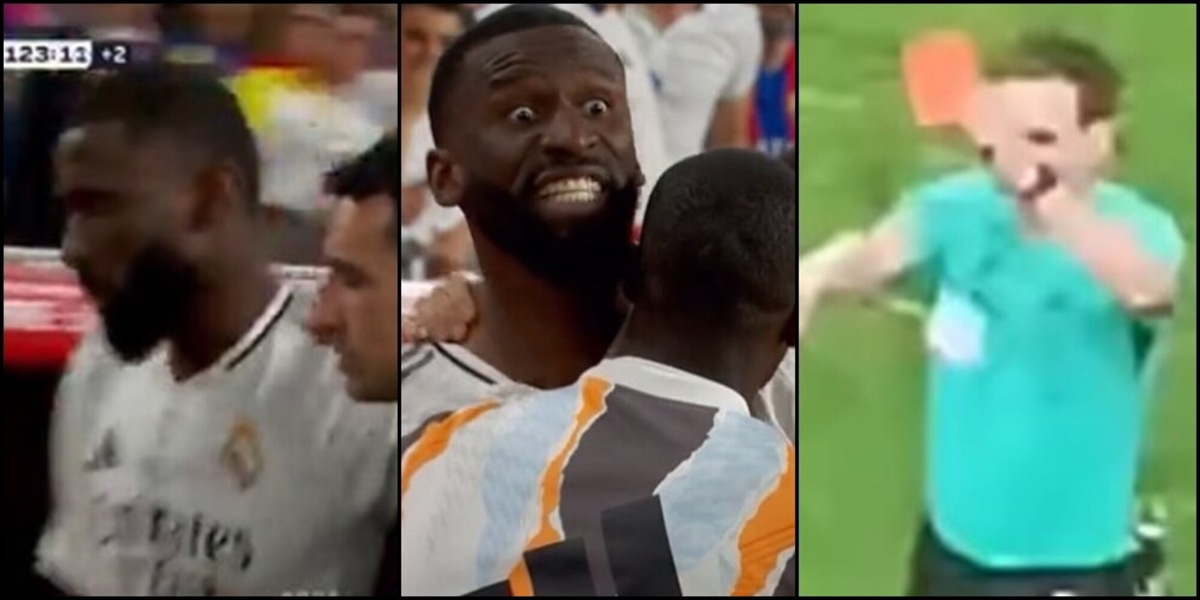 Follia Rudiger, perde la testa contro l'arbitro: rischia 12 giornate di squalifica!