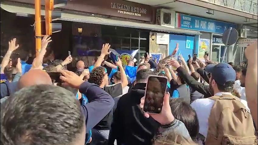 Napoli, la pazza esultanza al fischio finale dell’Inter
