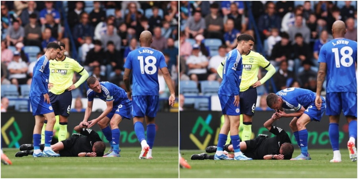 Webb colpito da una gomitata, Vardy ferma il gioco fischiando: incredibile in Premier League