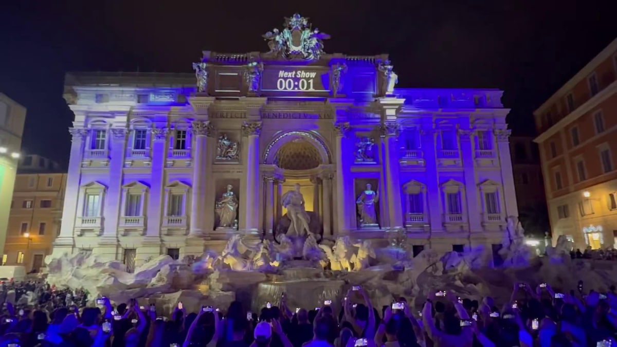 Internazionali di Roma e Fontana di Trevi: il video spettacolare