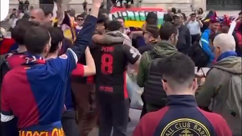 San siro si prepara alla super sfida, 4mila tifosi del Barcellona invadono Milano