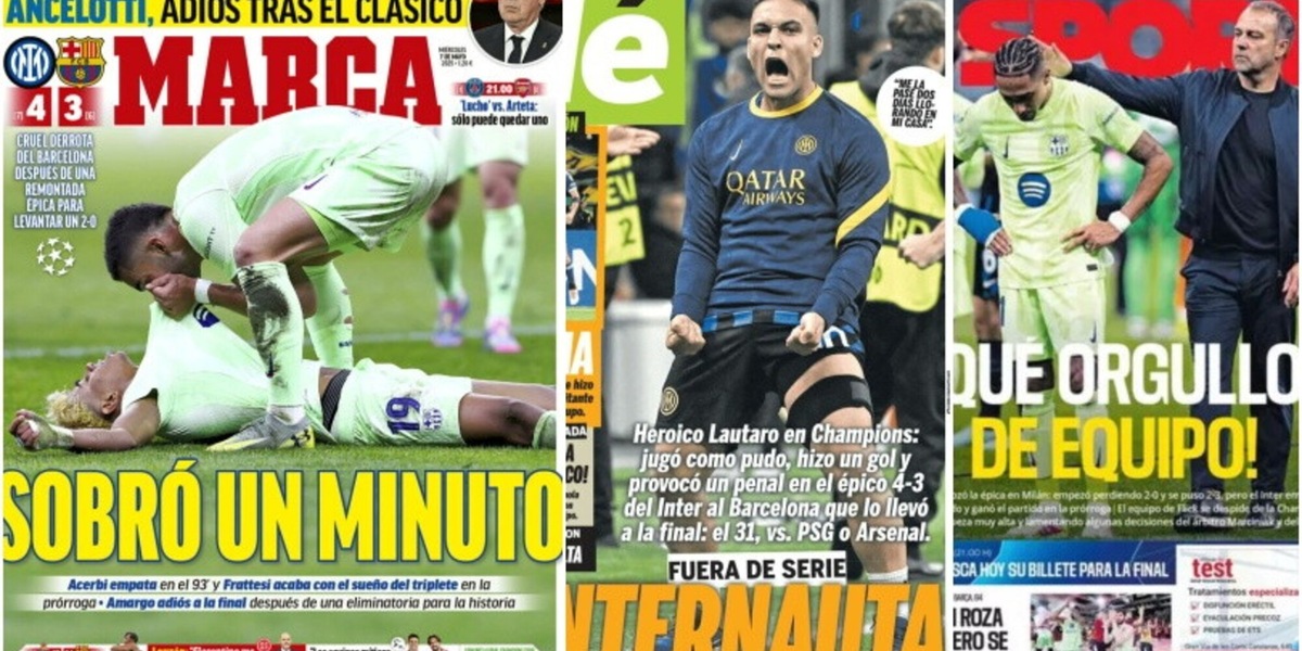 Champions, la stampa spagnola piange: "Barcellona, mancavano solo due minuti!"