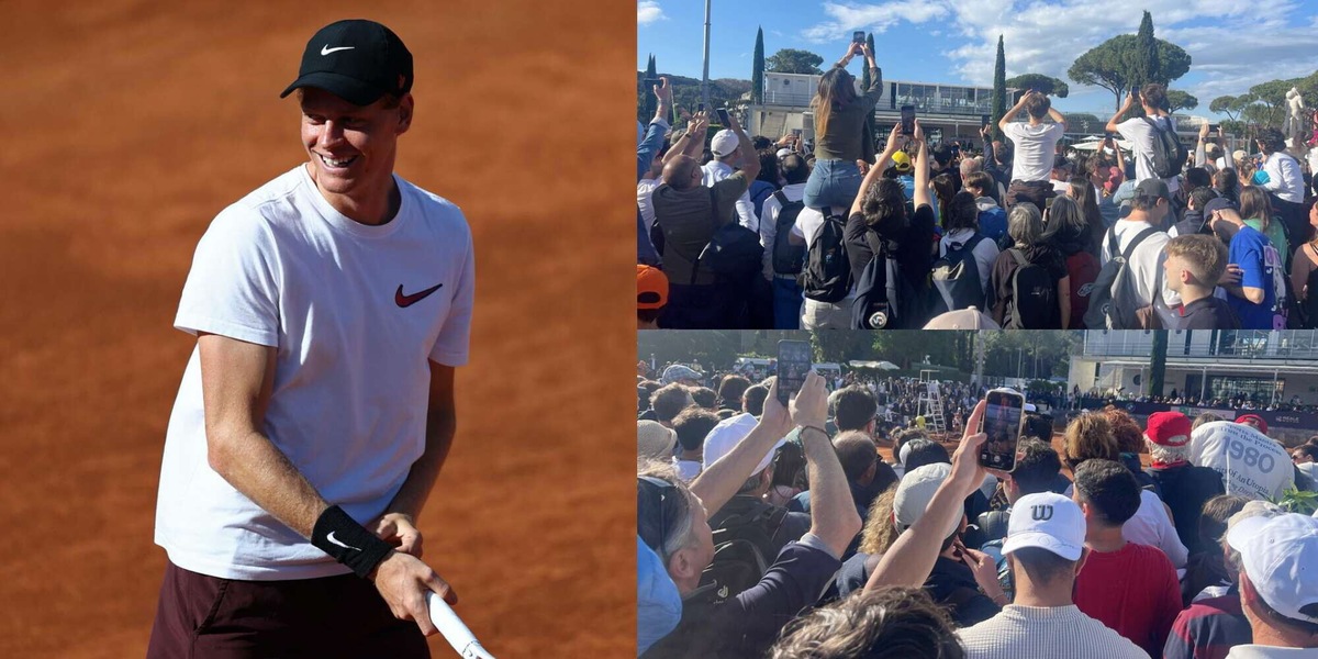 Sinner mania a Roma: "C'è Totti", le tattiche (fallite) per vedere l'allenamento con Fritz