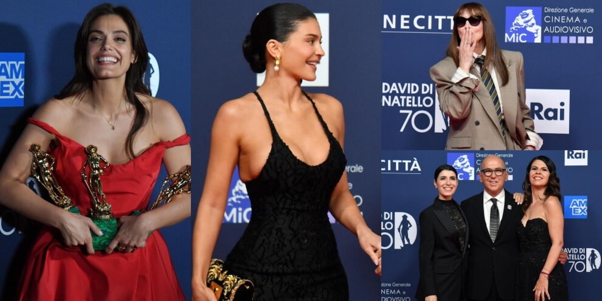 Da Monica Bellucci a Kylie Jenner: i look più sensuali dei David di Donatello 2025