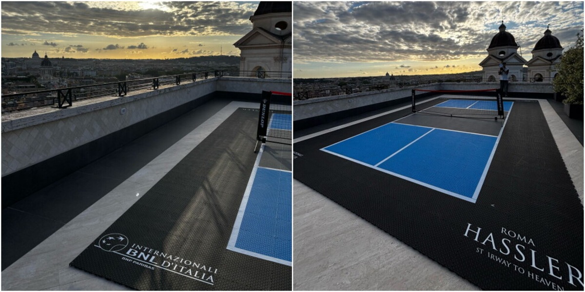 Non solo al Foro Italico: il tennis arriva anche sul rooftop di Piazza di Spagna