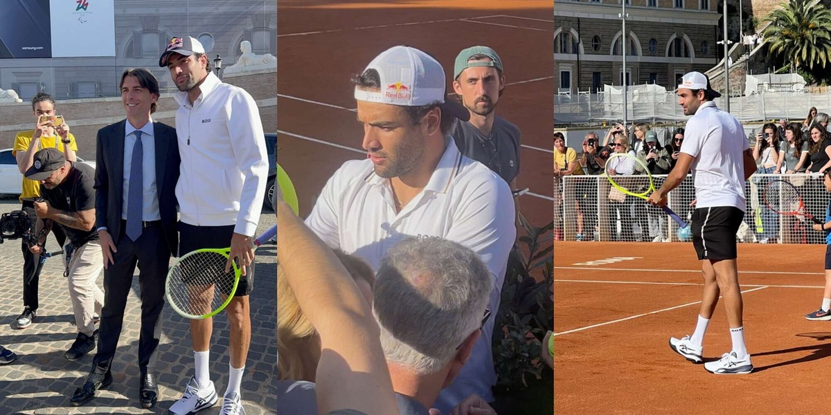 Berrettini, delirio a piazza del Popolo: tifosi impazziti a Roma per Matteo