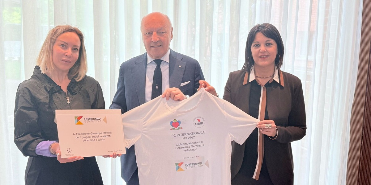 All'Inter il premio “Costruiamo Gentilezza nello Sport“