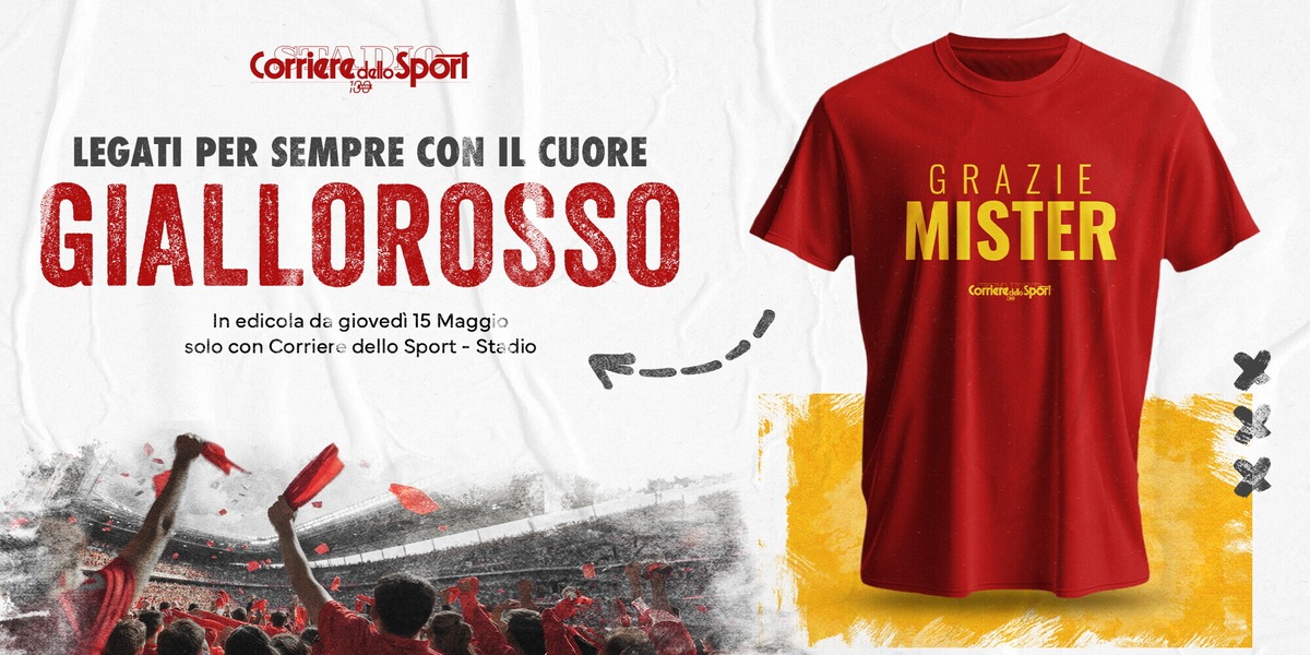 "Grazie Mister", la maglia dedicata a Ranieri in edicola con il quotidiano