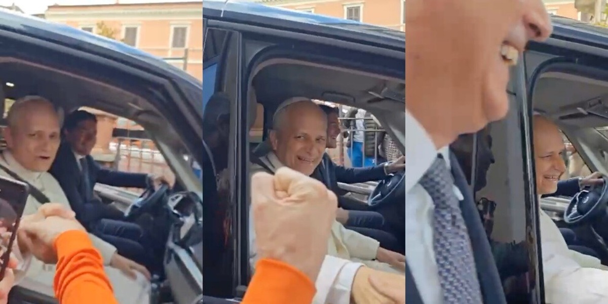 Papa Leone XIV saluta un tifoso: "Forza Roma"