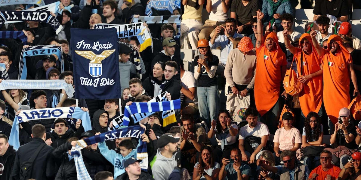 Segna la Lazio, il boato dell'Olimpico si sente forte al Centrale: ma Sinner non si distrae