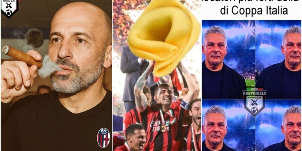 Il Bologna vince la coppa Italia: le ironie social si scatenano sul Milan
