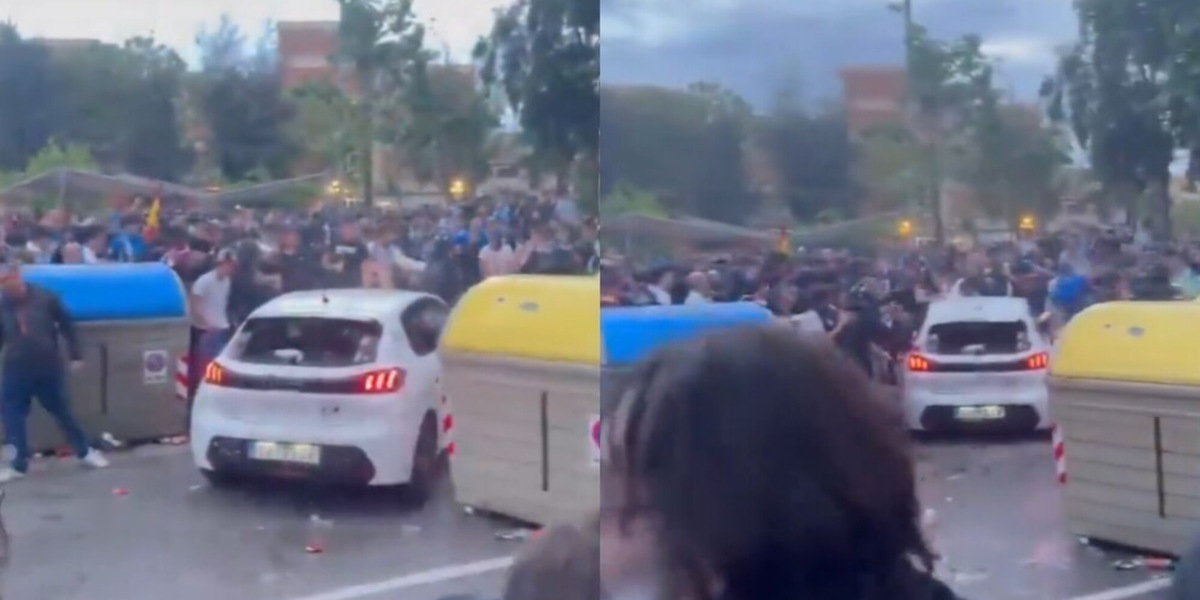 Paura prima di Espanyol-Barcellona: auto investe un gruppo di tifosi, diversi feriti