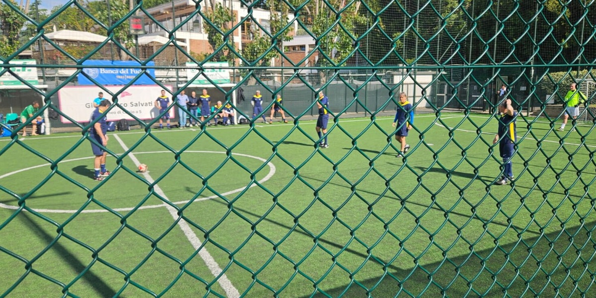 Mancini e Malagò alle finali del Torneo di Calcio a 5 "Gian Marco Salvati"