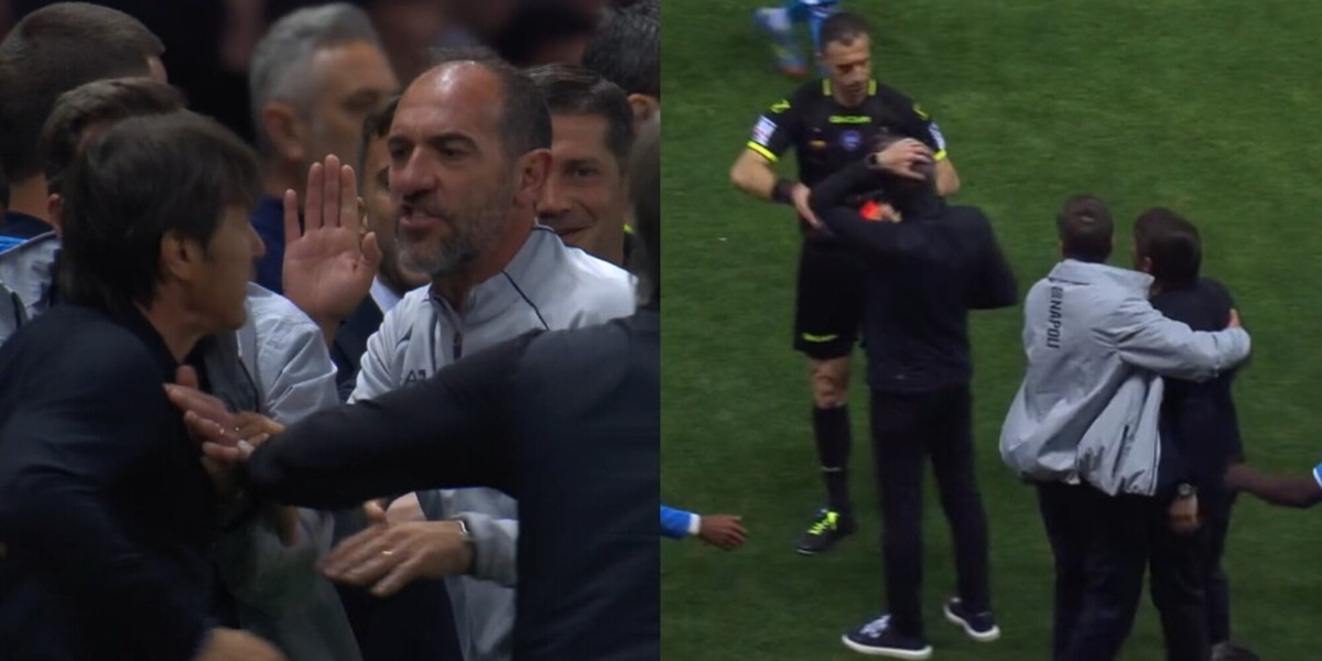 Parma-Napoli, rissa tra le panchine: espulsi Chivu e Conte