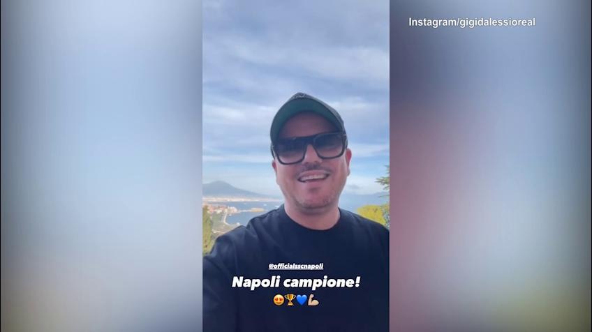 Napoli campione, la poesia di Gigi D'Alessio