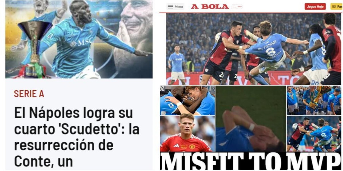 Napoli campione d'Italia, la reazione della stampa estera