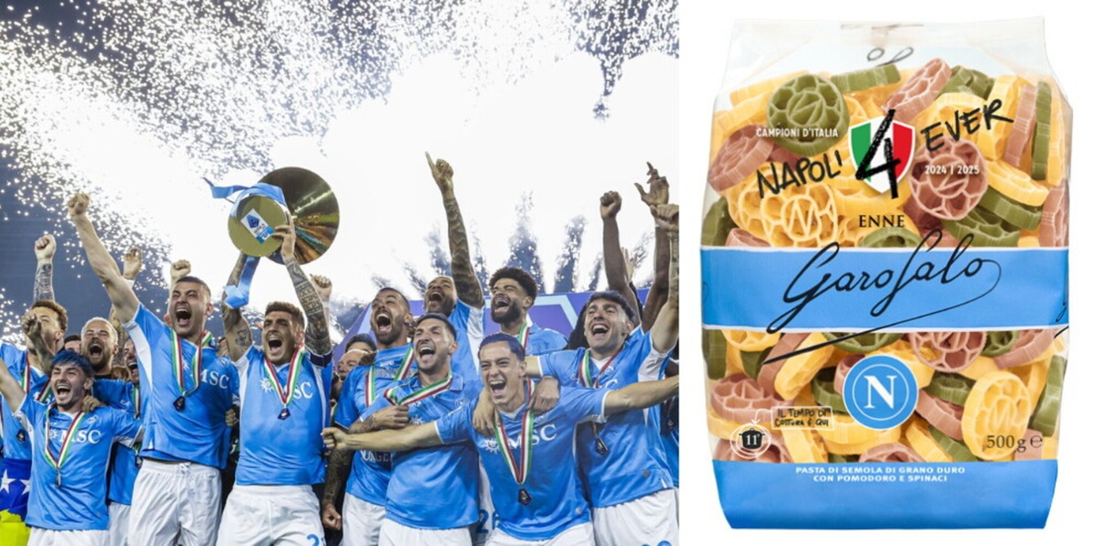 Pasta Garofalo celebra ancora lo Scudetto del Napoli con una pasta e un pack dedicati