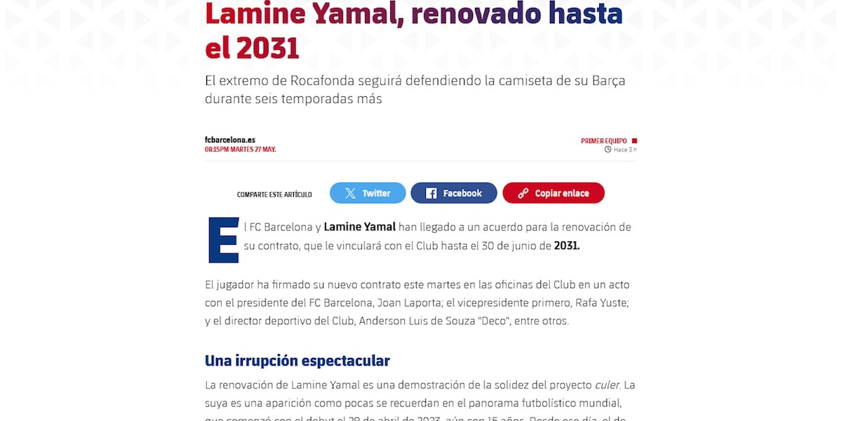 Ufficiale, Barca: Yamal ha rinnovato fino al 2031