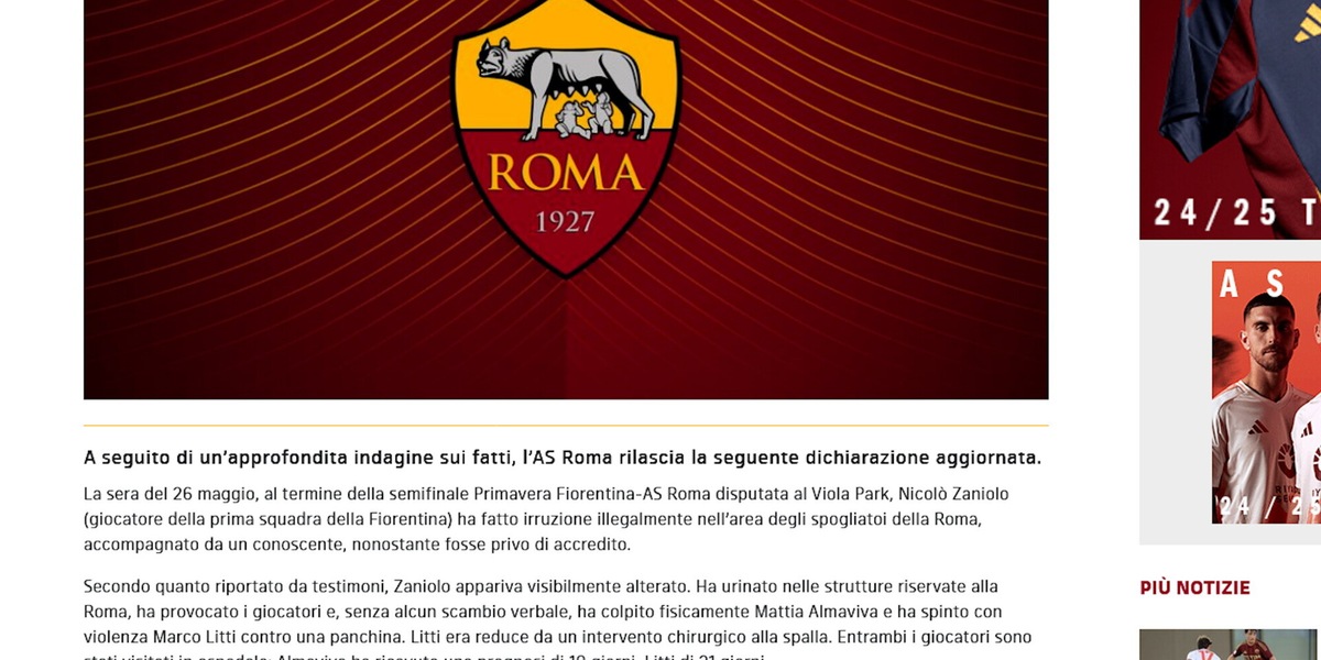 Caos Zaniolo, nuovo duro comunicato della Roma: "Era alterato"
