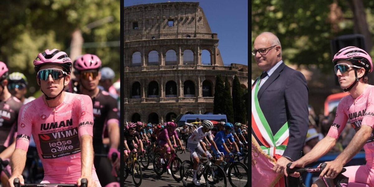 Giro d'Italia, il sindaco di Roma Gualtieri dà il via all'ultima tappa