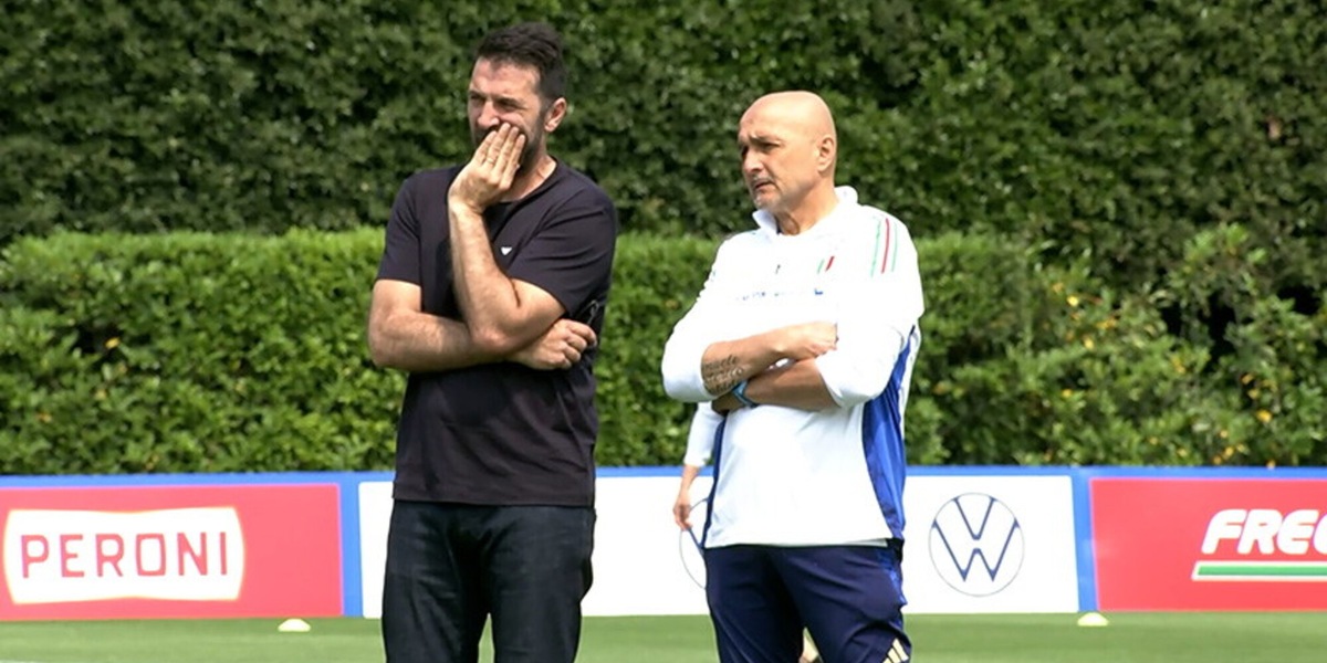 La rifinitura degli Azzurri prima della partenza in vista di Norvegia-Italia