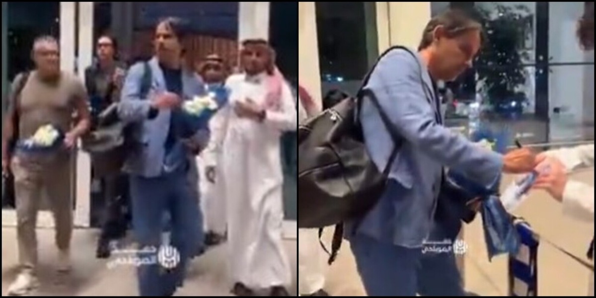 Simone Inzaghi arriva in Arabia: ecco chi c'era con lui in aeroporto