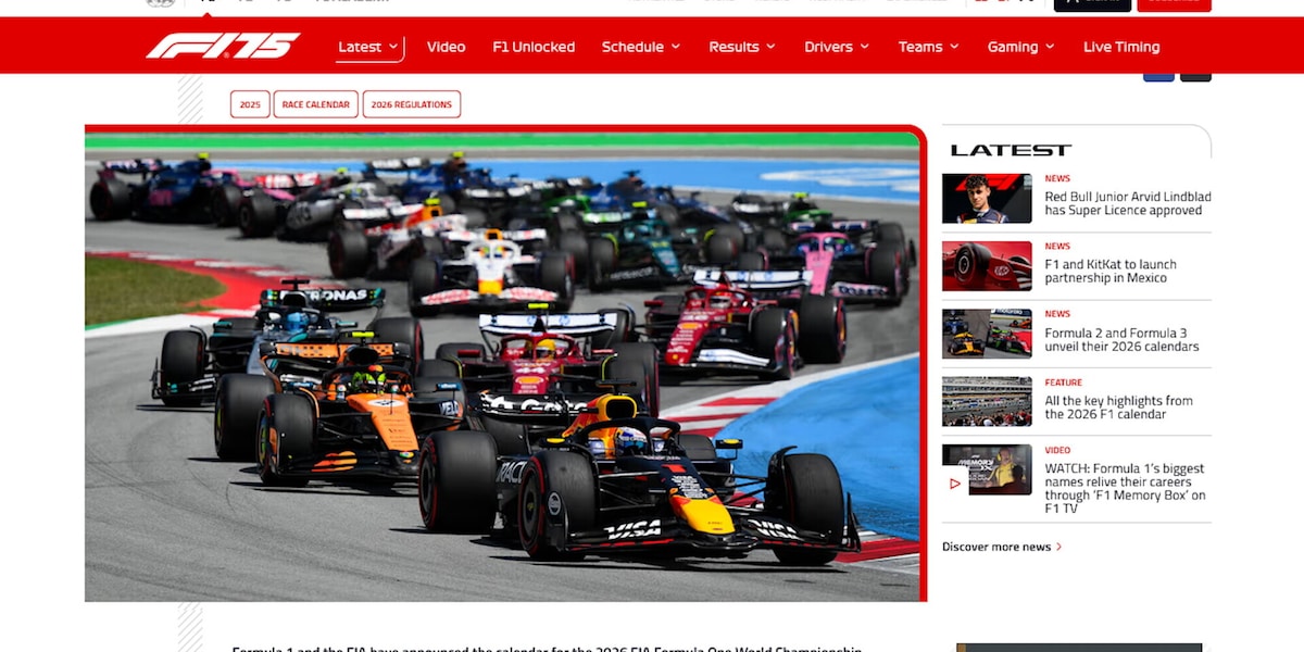 Formula 1, definito il calendario del Mondiale 2026
