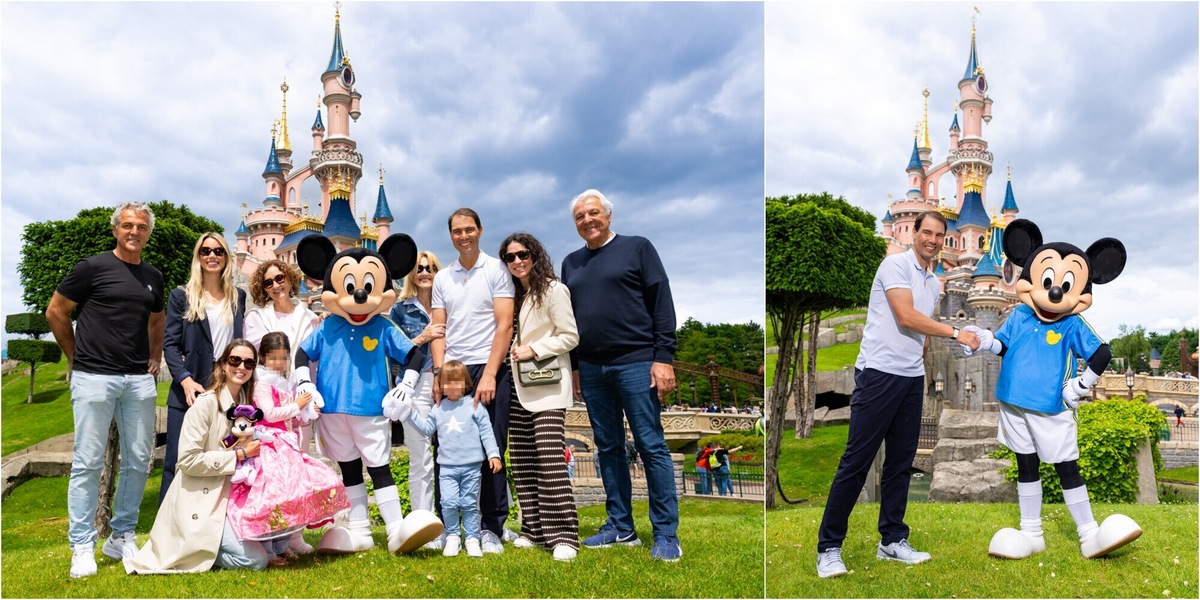 Nadal, dal Roland Garros a Disneyland Paris con la famiglia: "Il posto del mio cuore"