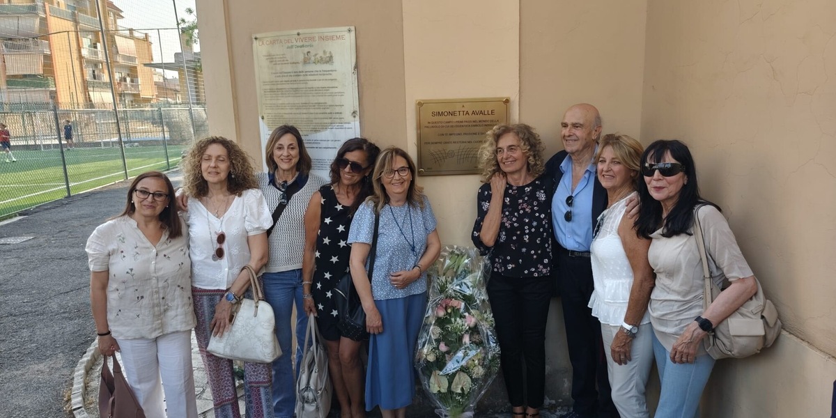 Una targa a Tor Sapienza per ricordare Simonetta Avalle