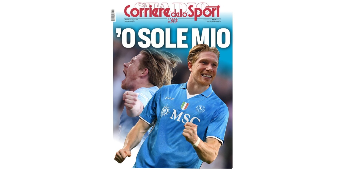 Il Corriere dello Sport in Campania con una prima pagina speciale maxi da collezione
