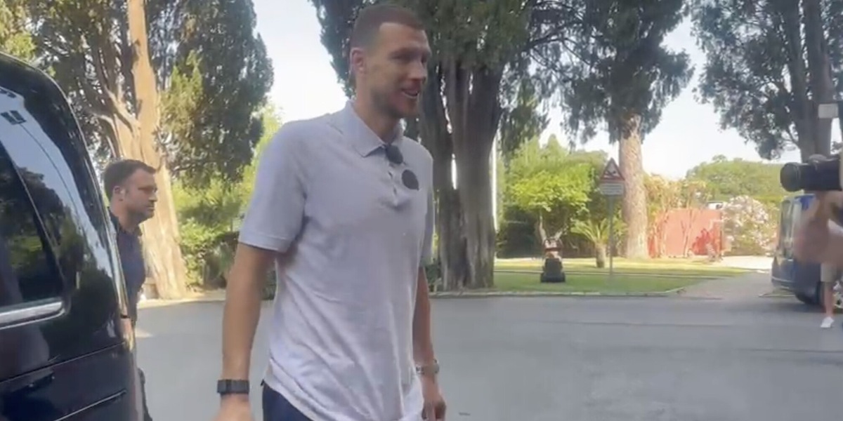 Dzeko a Villa Stuart per le visite mediche con la Fiorentina