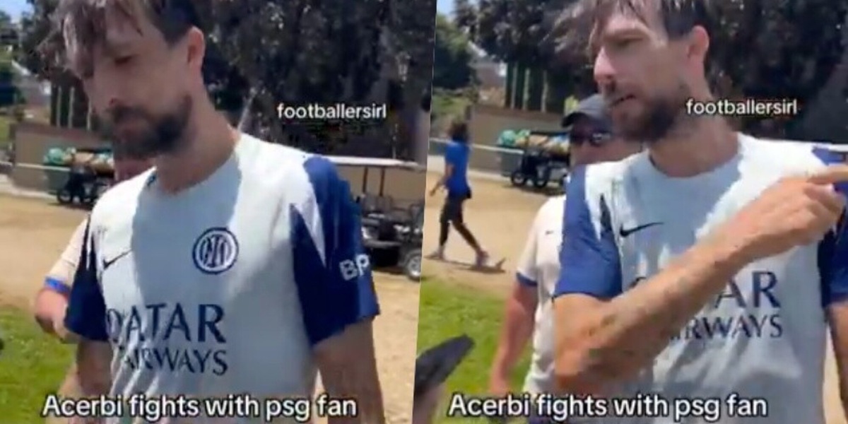 Acerbi, la reazione infastidita col tifoso del Psg è clamorosa: "Ti sfondo di botte, io matto..."