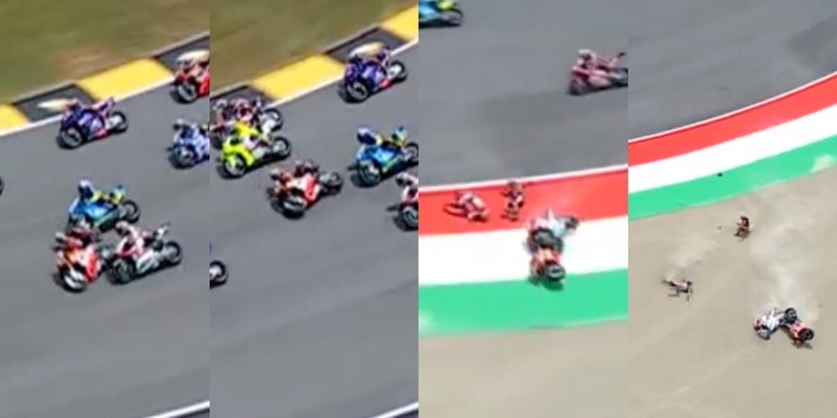 Paurosa carambola al Mugello: Di Giannantonio colpisce Binder, che si scontra con Zarco