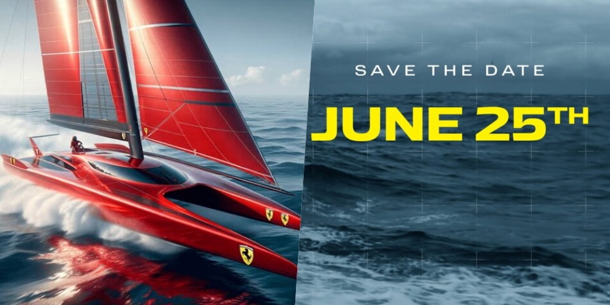 La nuova Ferrari sarà una barca a vela: c’è la data di presentazione