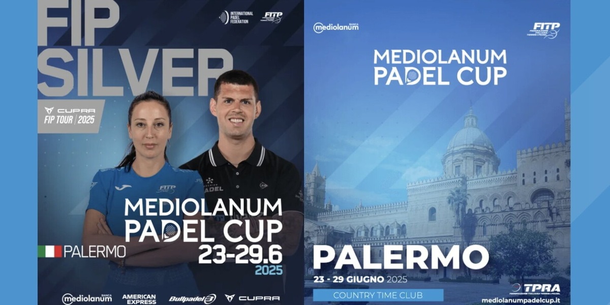 Padel, gli azzurri e i big del ranking mondiale in campo a Palermo fino al 29 giugno