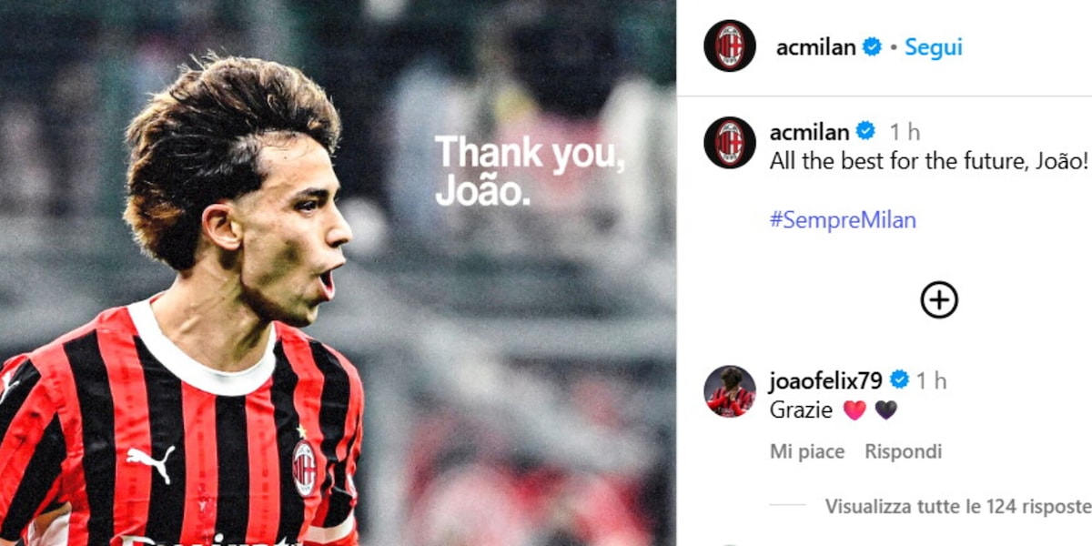 Il Milan saluta Joao Felix ma scatena la furia dei tifosi: "Non hai fatto niente..."