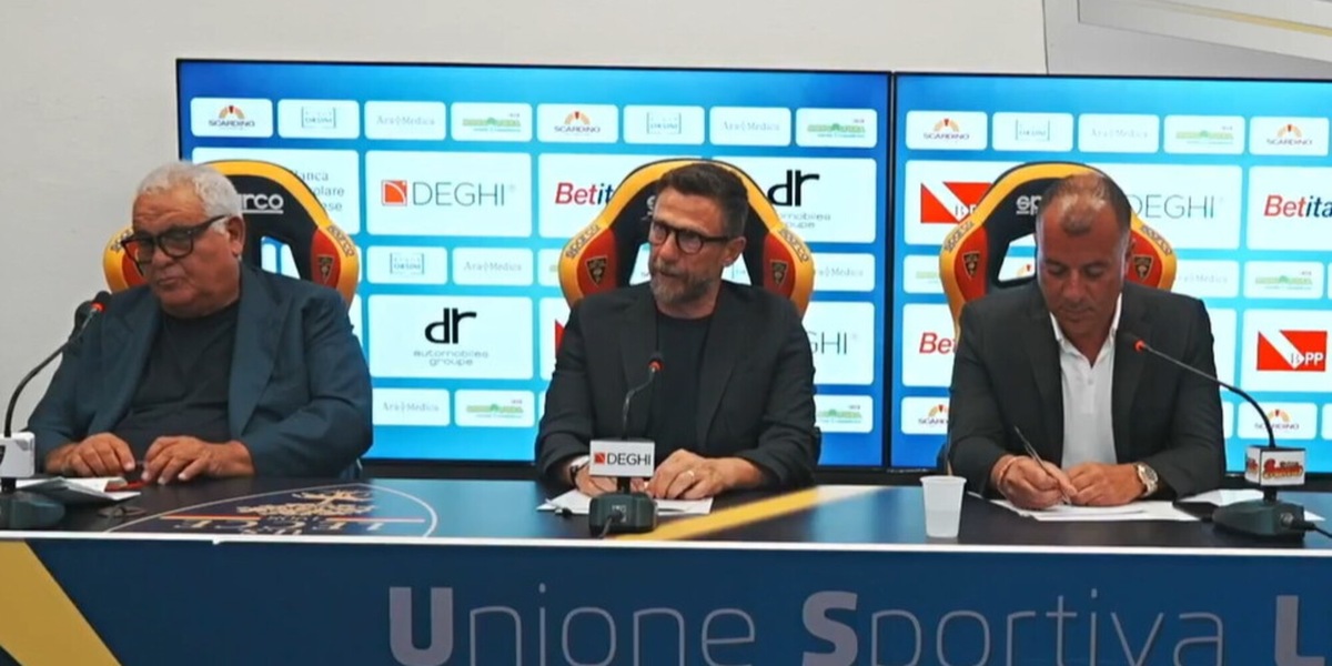 Lecce, Di Francesco si presenta: "Fiero di essere tornato". Poi il pensiero per Graziano Fiorita