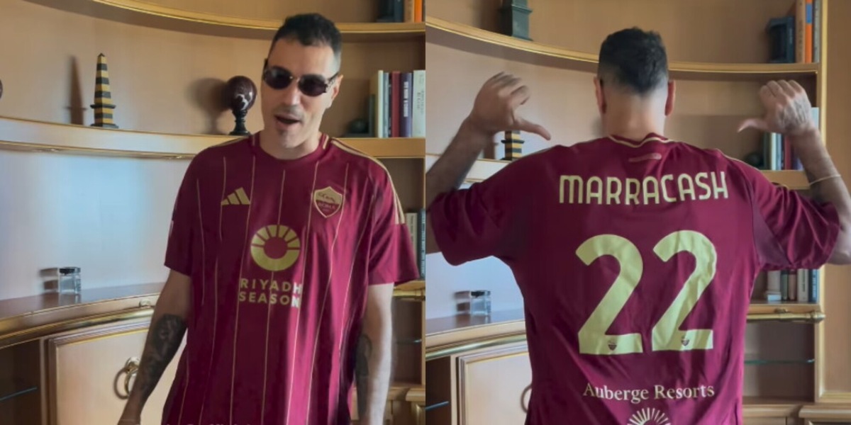 Marracash, il regalo speciale della Roma dopo il concerto all'Olmpico