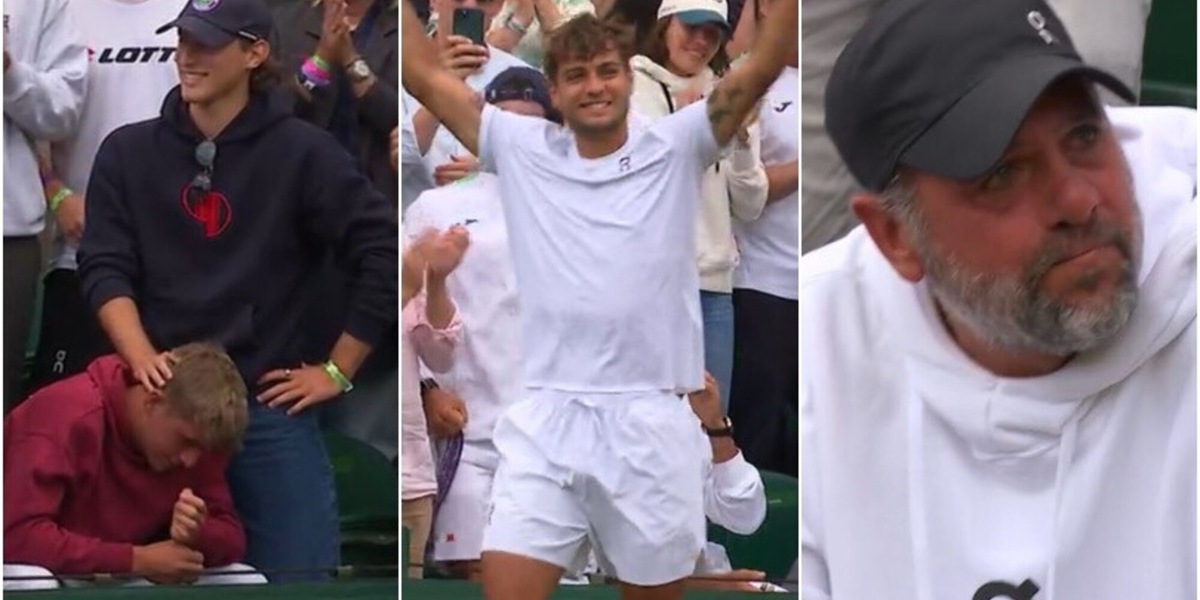 Cobolli ai quarti di Wimbledon: le lacrime del fratello, del padre e la gioia di Bove emozionano tutti