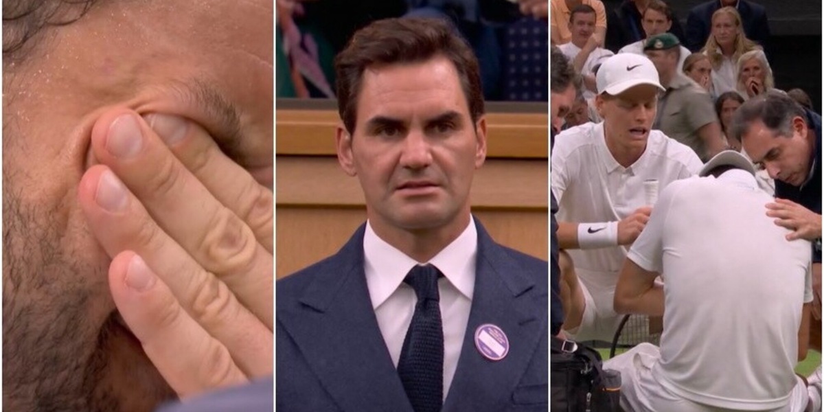 Dimitrov piange accanto a Sinner dopo l'infortunio: la reazione in tribuna di Federer