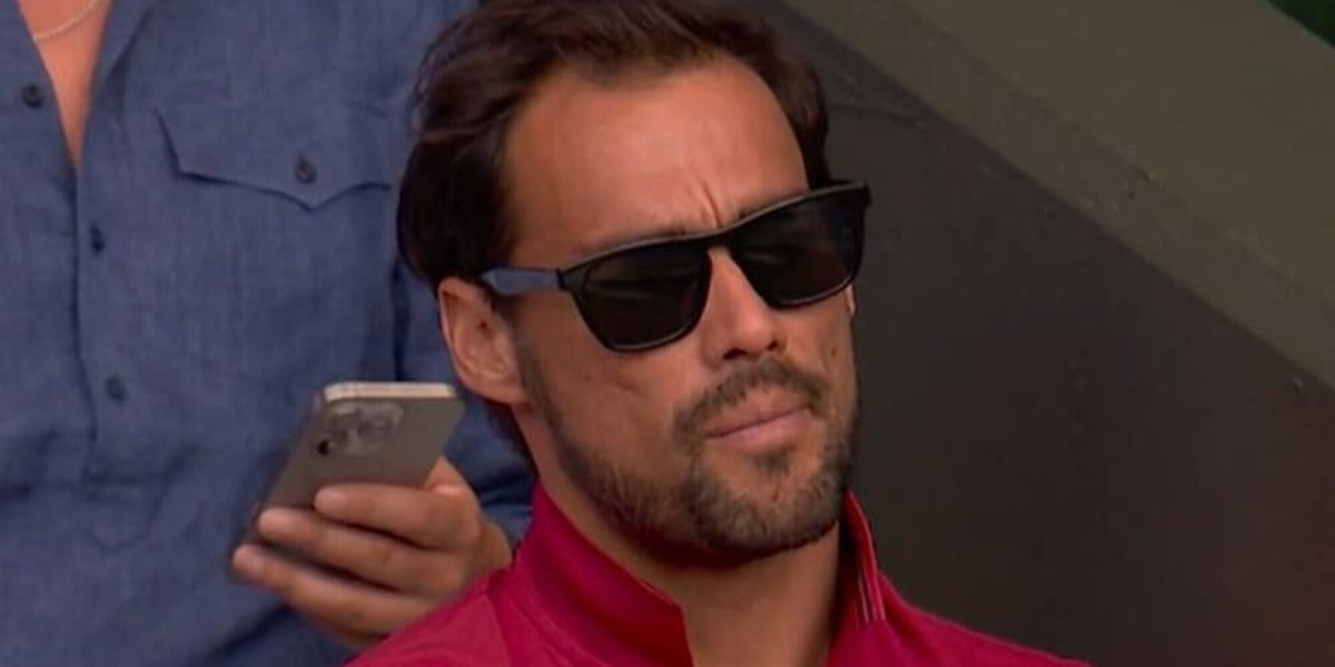 Fognini in tribuna a vedere Djokovic-Cobolli dopo l'annuncio del ritiro