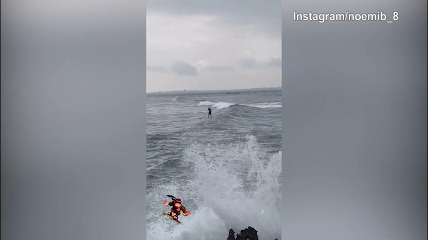 Sabato mattina con il surf per Noemi Bocchi