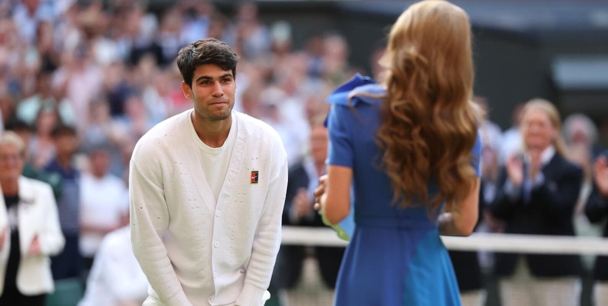Alcaraz e Kate Middleton a Wimbledon 2025, il gesto che ha fatto impazzire gli inglesi