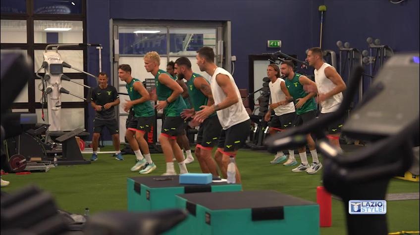 Lazio, esercizi in palestra per gli uomini di Sarri