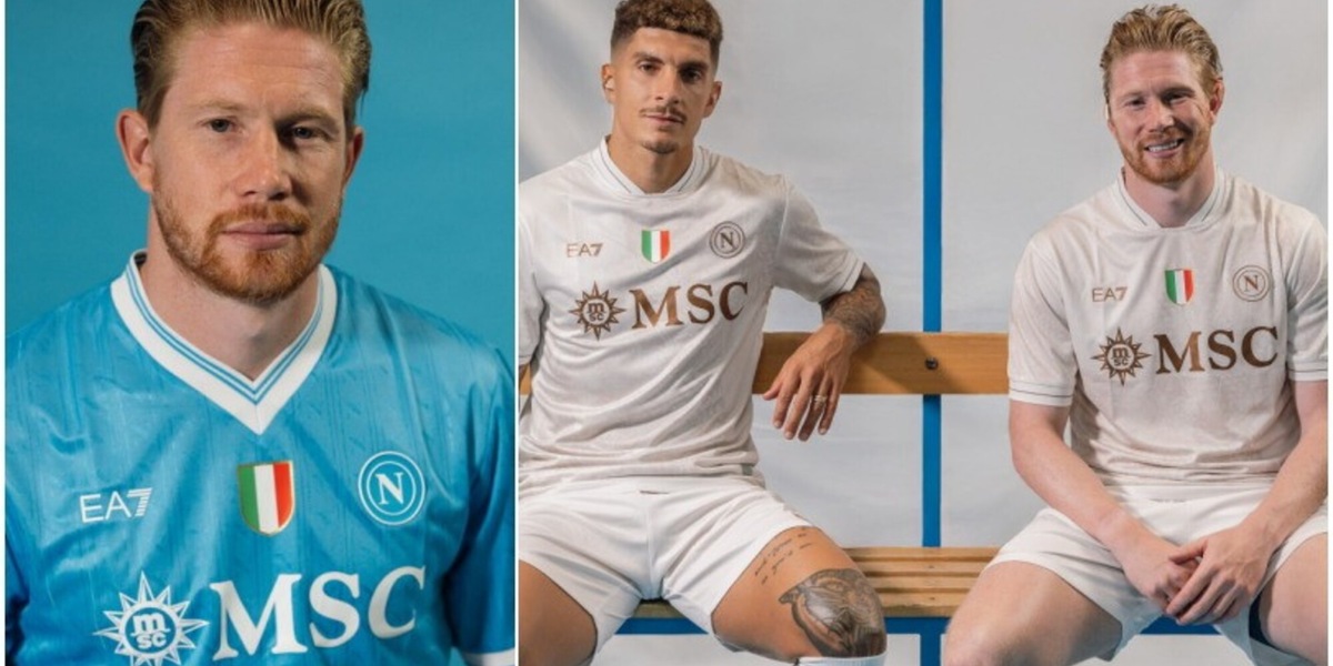 Nuove maglie Napoli, ecco tutte le foto: De Bruyne modello d'eccezione